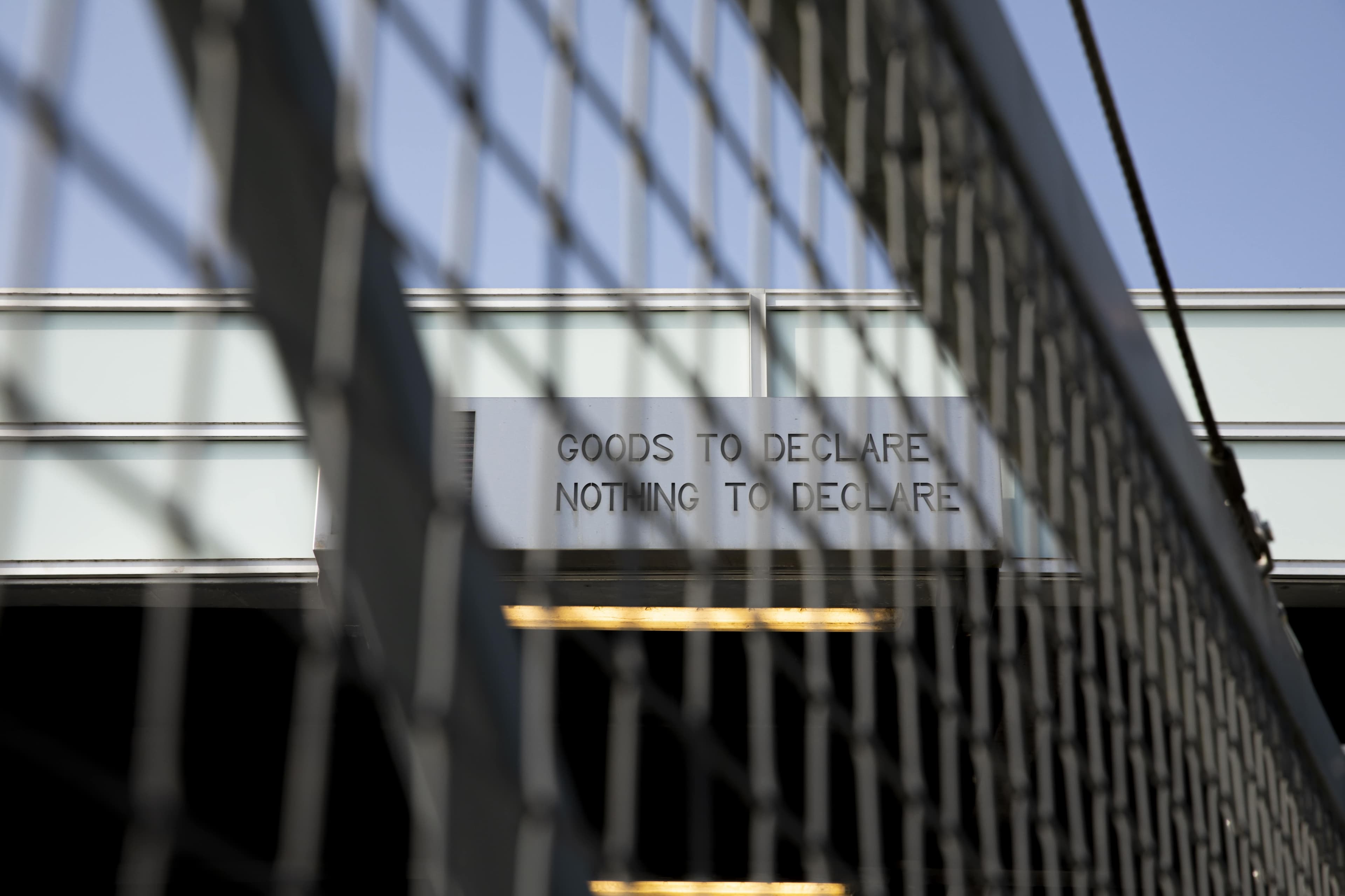 Customs clearance checkpoint