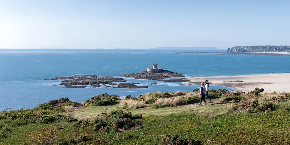 Jersey Holidays couple on a walk